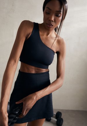 BIANCA BRA ONE SHOULDER - Reggiseno sportivo con sostegno medio - black