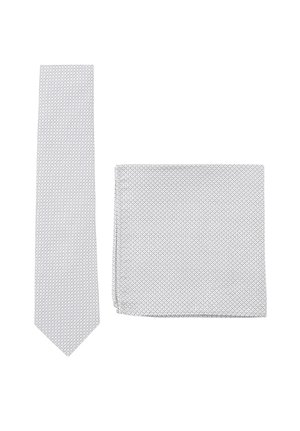 Prince Bow Tie PRINCE BOWTIE SET - KRAWATTE + EINSTECKTUCH - Pocket square - silber