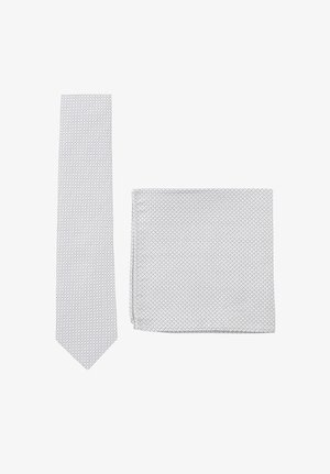 Prince Bow Tie PRINCE BOWTIE SET - KRAWATTE + EINSTECKTUCH - Einstecktuch - silber