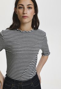 Karen by Simonsen CANDACEKB  - Blūze - gray melange night sky stripe
