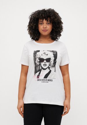 CARNEWMARILYN TEE - Print T-shirt - cloud dancer