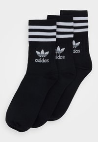 MID CUT UNISEX 3 PACK  - Calze - black/white