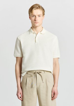 Calliope, T-SHIRT TINTA UNITA - Poloshirt - bianco lana