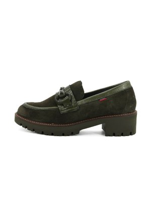 Scarpe con plateau - verde militare