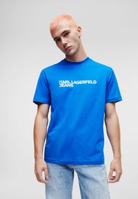 Karl Lagerfeld Jeans LOGO - Marškinėliai su spaudiniu - klj blue