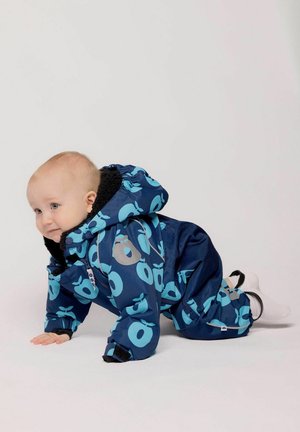 Småfolk, SNOWSUIT FOR TODDLERS WITH APPLES - Φόρμα χιονιού - midnight