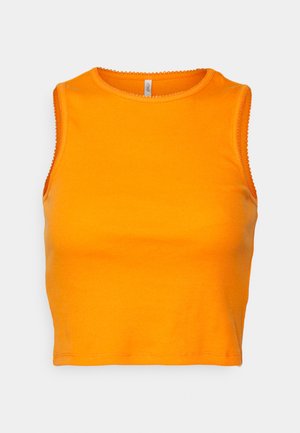 ONLY Petite ONLKERRY STITCH - Topp - orange peel