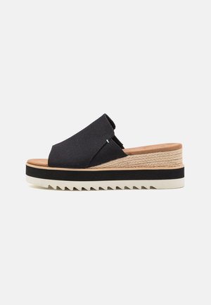 TOMS DIANA MULE NEW - Muiltjes met hak - black