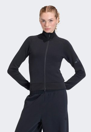 SOFT LUX SLIM TRACK - Sudadera con cremallera - black