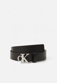 MONOGRAM PLAQUE BUCKLE - Curea - black