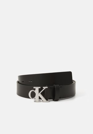 MONOGRAM PLAQUE BUCKLE - Gürtel - black