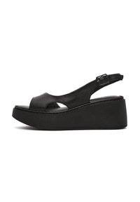Sandalias de cuña - black