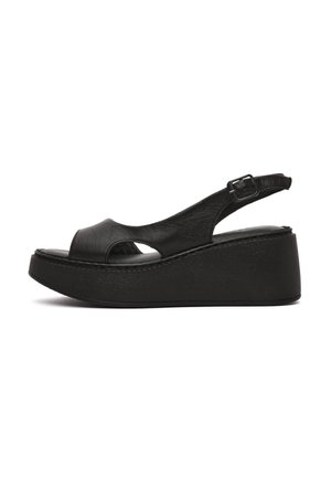 Wedge sandals - black