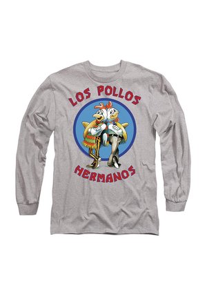 BREAKING BAD LOS POLLOS HERMANOS - Long sleeved top - mottled light grey