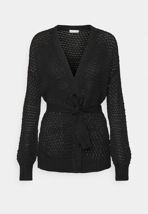 VILIOMYL/S OPEN - Cardigan - black
