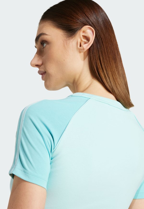 SLIM TEE - Print T-shirt - semi flash aqua2