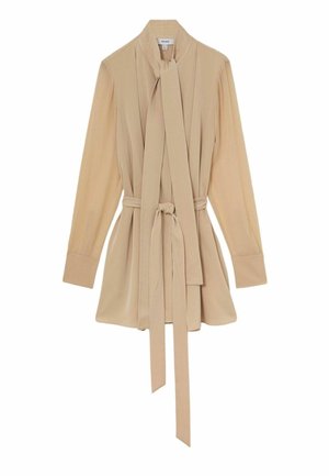 Reiss, IMAN TIE-NECK BELTED MINI DRESS - Skjortekjole - cream