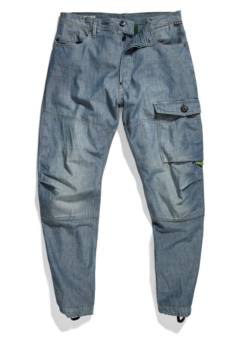 Herren Skinny Fit | G-Star BEARING 3D CARGO Jeans Tapered Fit antic faded aegean blue/blau - LX25764 Herren Skinny Fit | G-Star BEARING 3D CARGO Jeans Tapered Fit antic faded aegean blue/blau - LX25764