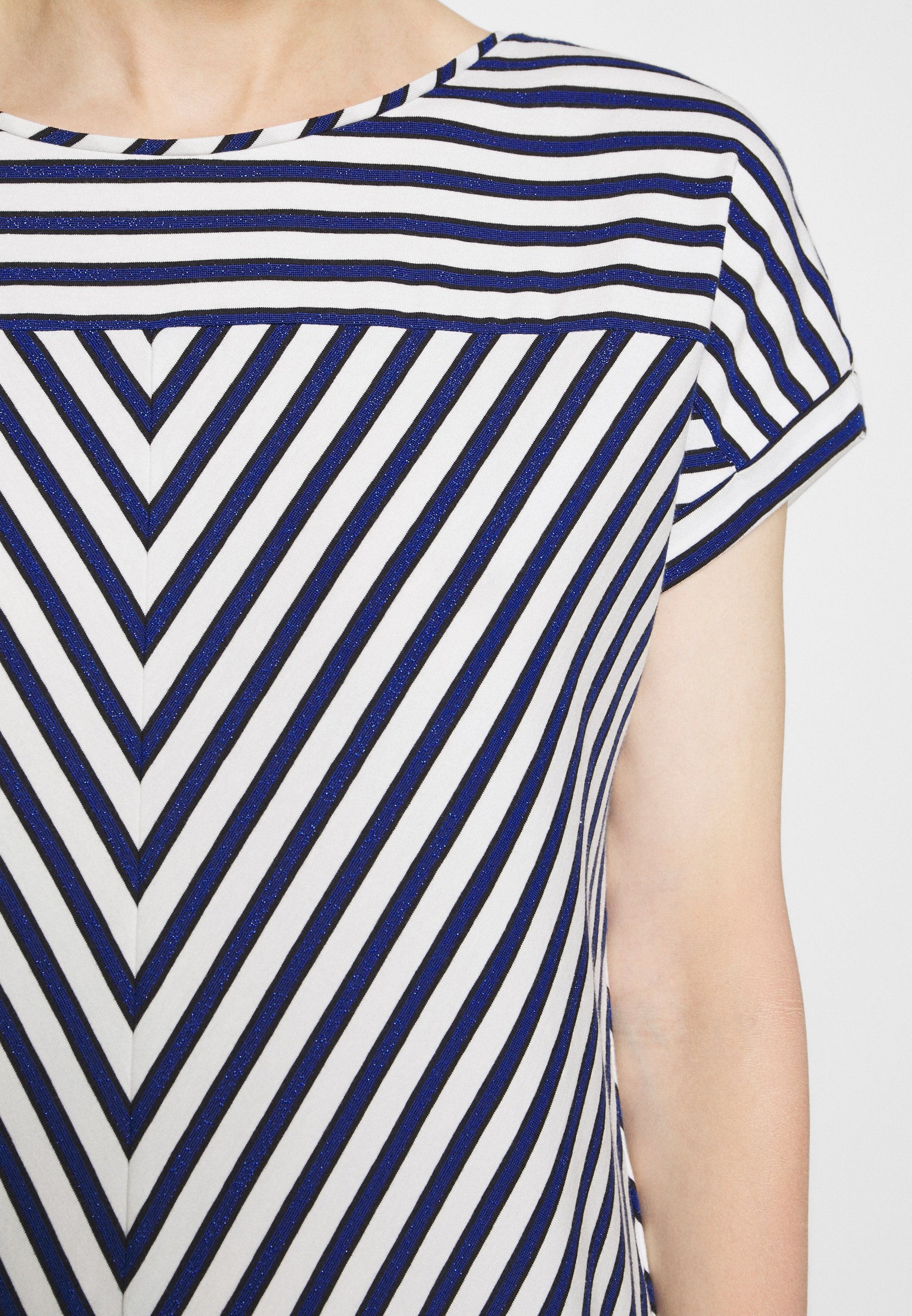 comma casual identity KURZARM T shirts med print blue comma KURZARM - Skjortekjole - blue