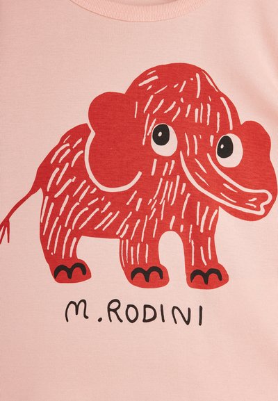 Mini Rodini MAMMOTH REGULAR TEE UNISEX - Trükipildiga T-särk - pink