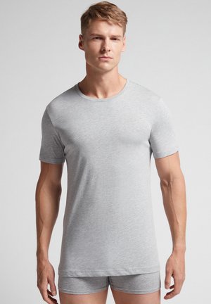 IUMAN Intimissimi Uomo KURZARM MIT RUNDHALSAUSSCHNITT - T-shirt basique - grigio melange