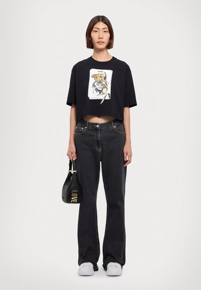 MOSCHINO Print T-shirt - fantasia nero