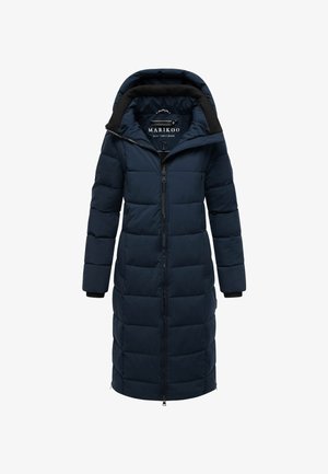 Merinovihreä puuvillapullokynä, jossa on huppu, etuvetoketju, sivutaskut, tikattu pinta ja ribbed-hihansuut lämmön takaamiseksi.