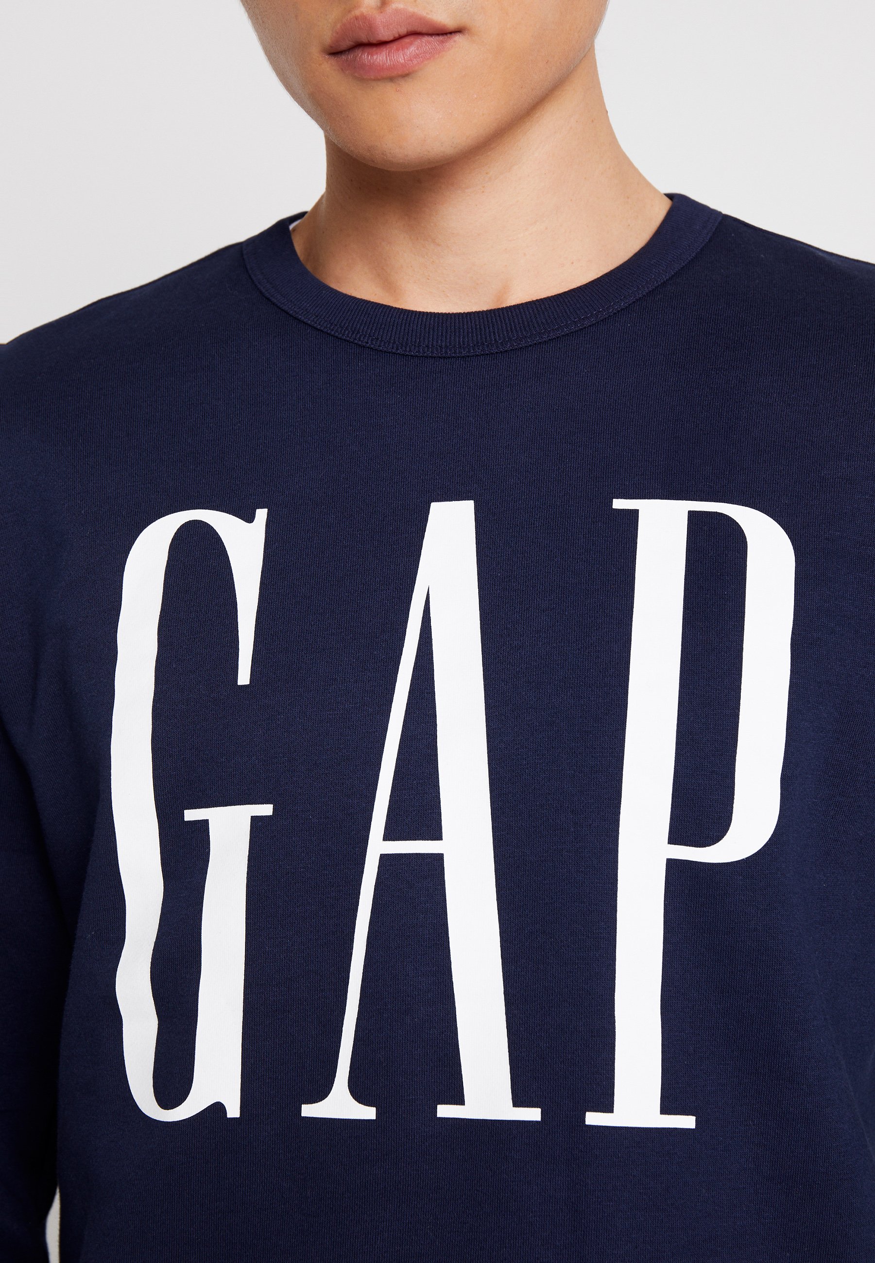 GAP LOGO CREW Sweatshirt tapestry navy Zalando.no GAP LOGO CREW - Sweatshirt - navy