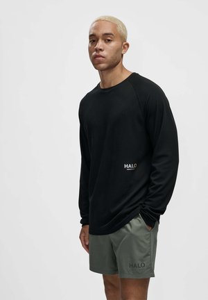 Langærmet T-shirt - black