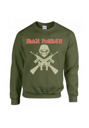 IRON MAIDEN EDDIE SOLDIER - Sweatshirt - green