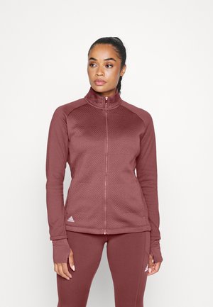 WOMENS FULL ZIP - Sweat à capuche zippé - quiet crimson