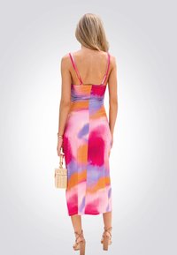 Cupshe DUAL STRAP MIDI  - Vestido ligero - colourful rainbow