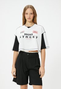 Koton SHORT SLEEVE  - T-shirts print - white