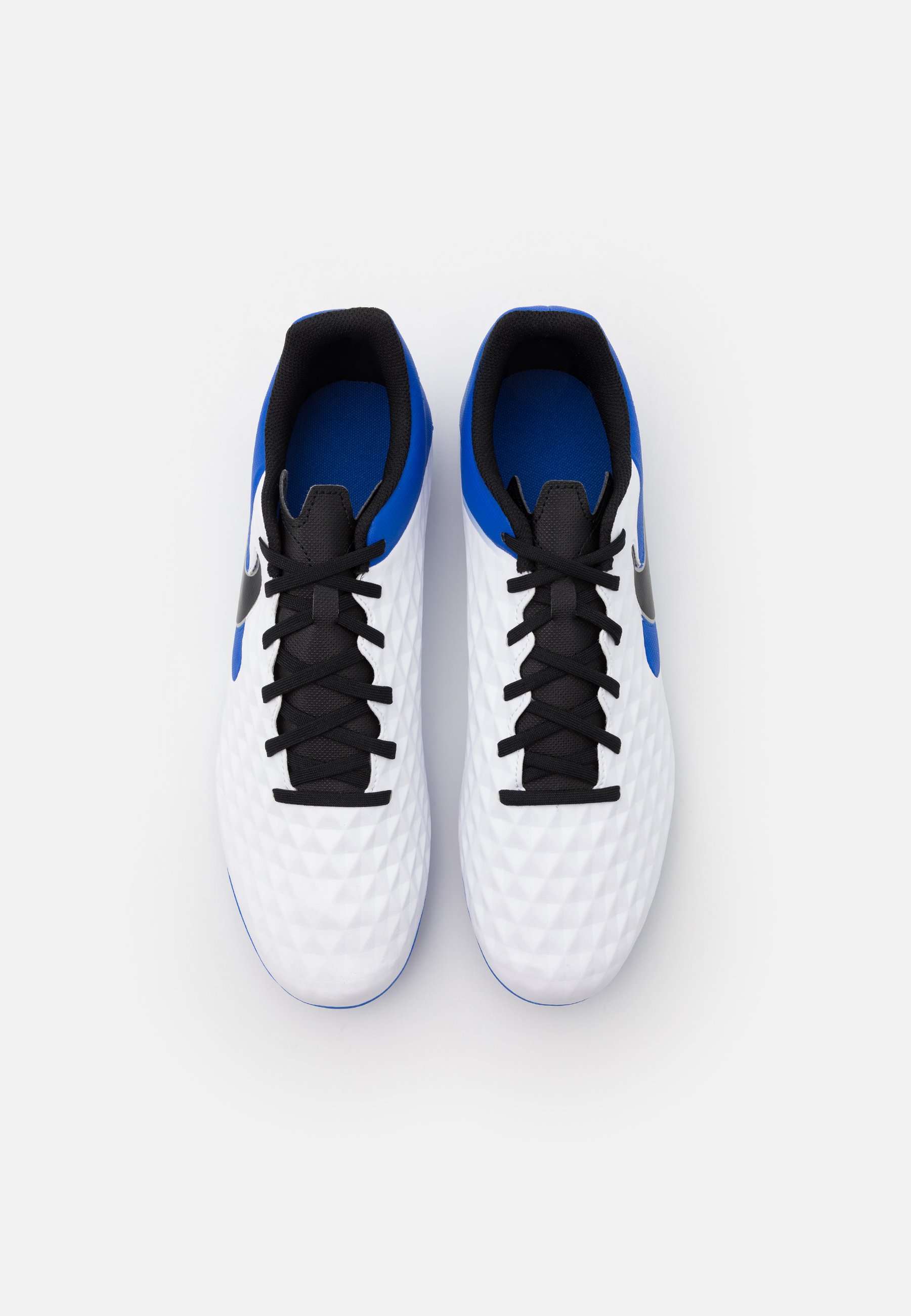 Nike Performance TIEMPO LEGEND 8 CLUB FG/MG - Voetbalschoenen met kunststof  noppen - white/black/hyper royal/metallic silver/wit - Zalando.nl
