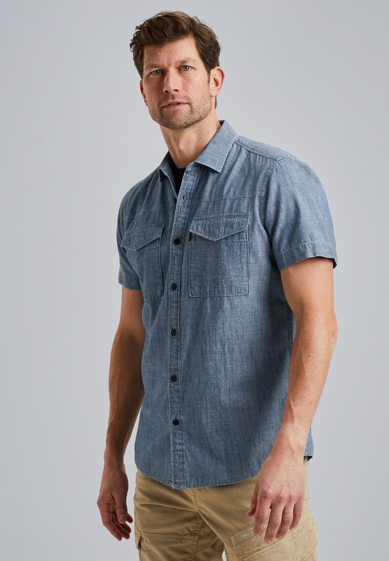 PME Legend - SHORT SLEEVES - Hemd - real indigo, Vergrößern