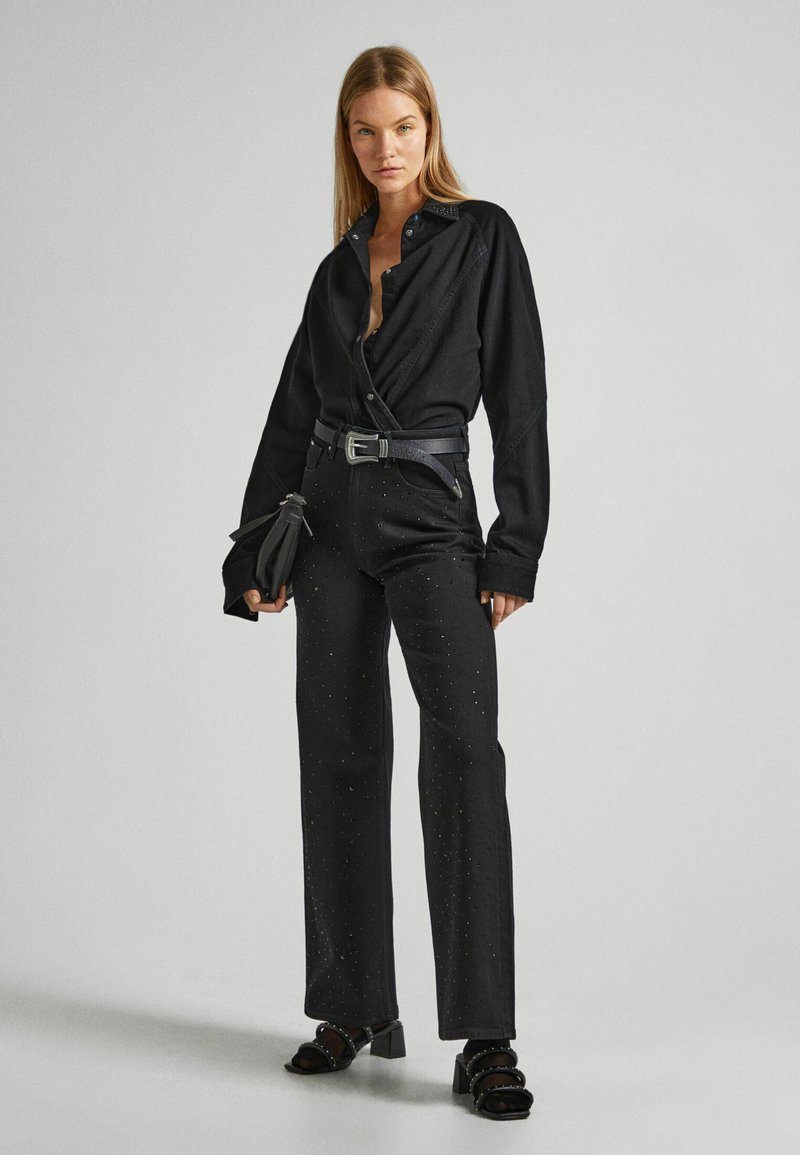 Pepe Jeans Overhemdblouse zwart denim/blackdenim Pepe Jeans Overhemdblouse zwart denim/blackdenim