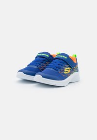 Skechers MICROSPEC - Joggesko - blue/orange/lime