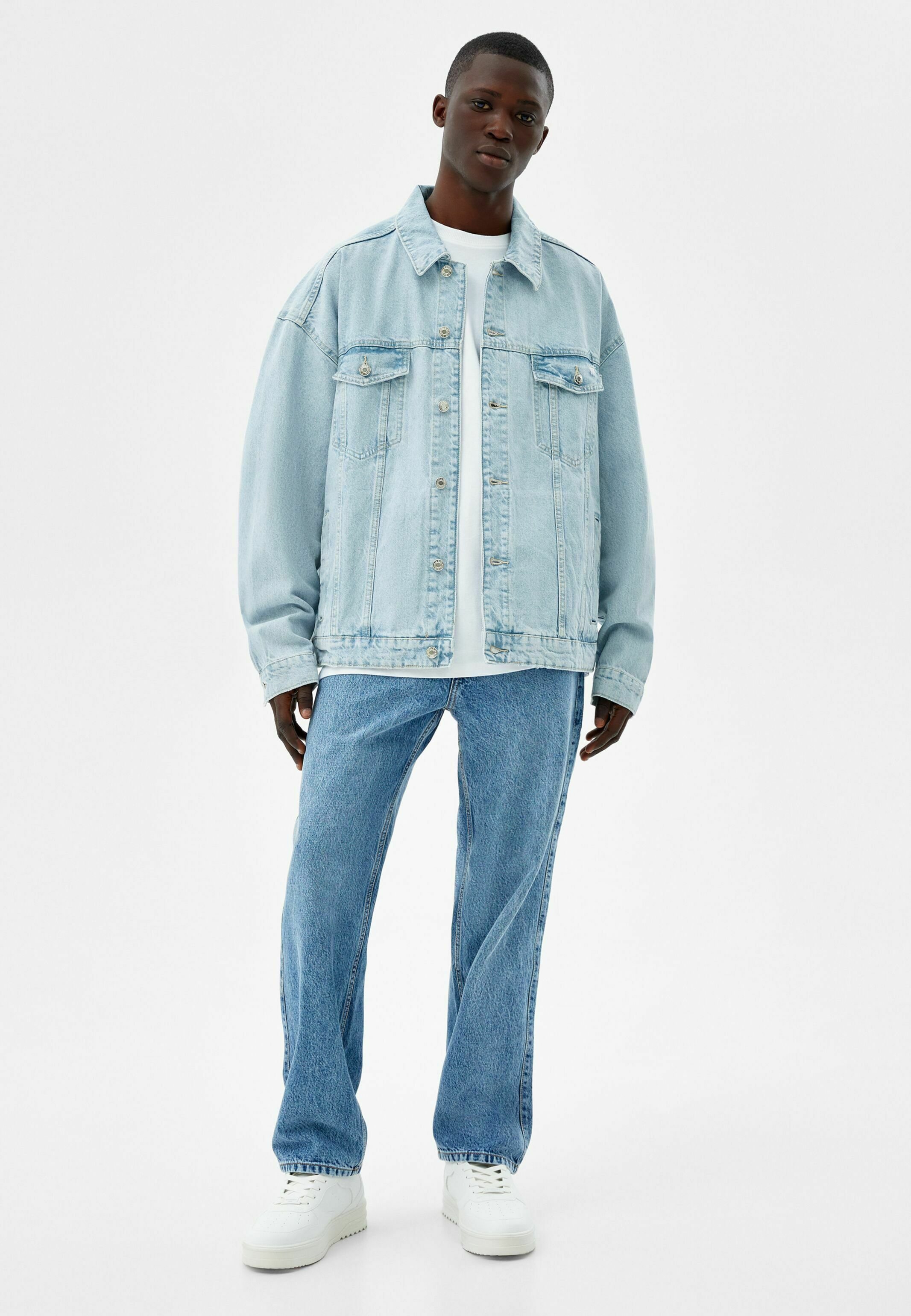 Bershka Giacca di jeans - light blue/celeste - Zalando.it