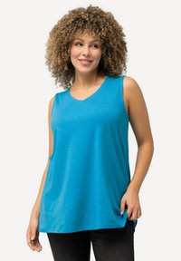 Ulla Popken ÄRMELLOS - Top - light blue