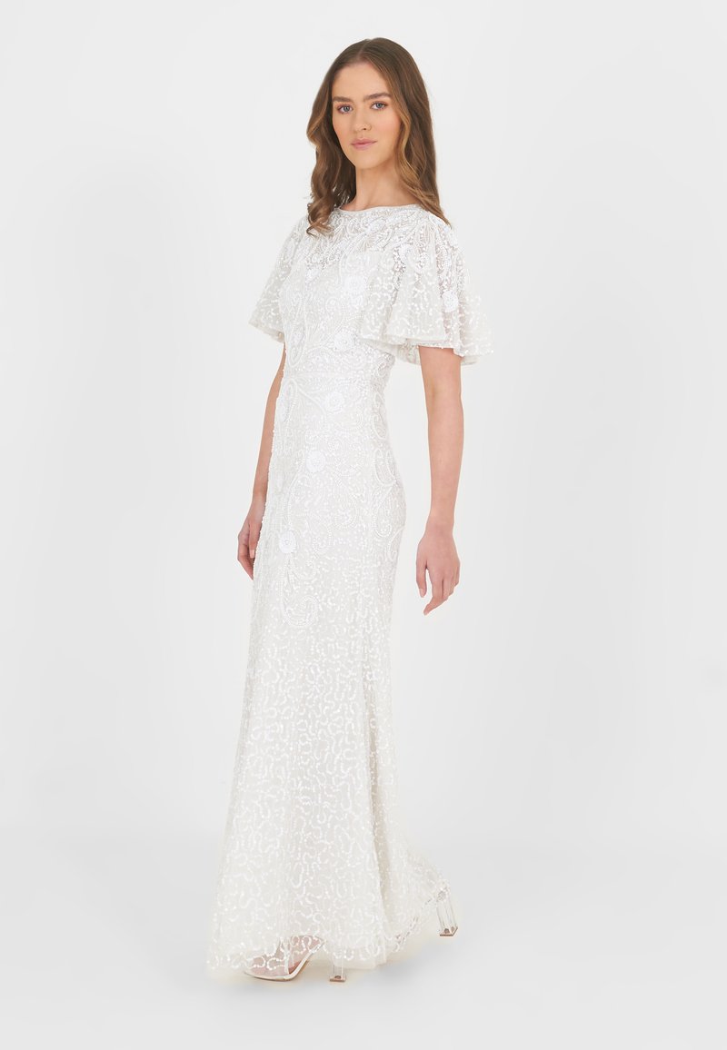 BEAUUT EMBELLISHED SEQUINS - Cocktail dress / Party dress - ivory/white -  Zalando.ie