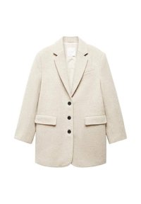 Mango Abrigo corto - mottled light grey