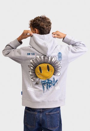ALEC HOOD BOXY FIT - Hoodie - grey melange