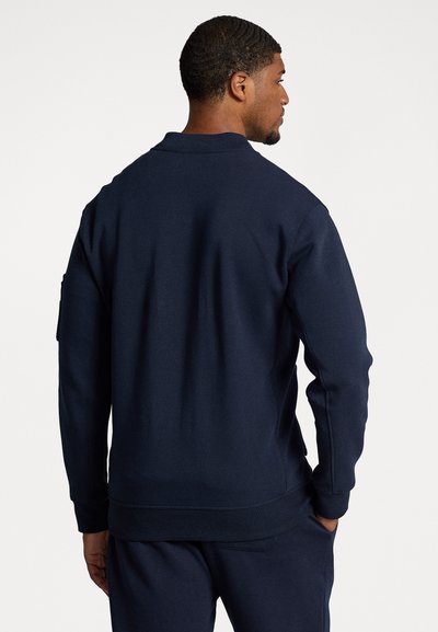 Polo Ralph Lauren Big & Tall DOUBLE KNIT BOMBER JACKET - Bomberjacka - aviator navy