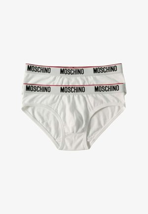 Moschino Underwear, SLIP UOMO MOSCHINO 2 PACK - Slip - white