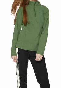 Protest Suéter de forro polar - mottled dark green