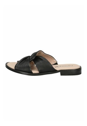 Pantolette flach - black nappa