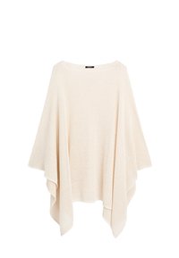 TEXTURED - Pončo - beige