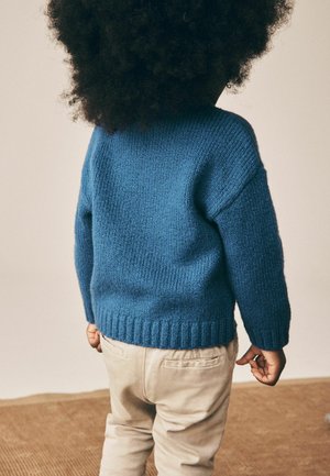 Next, CHARACTER KNITTED CREW NECK JUMPER - Striktrøje - navy blue transport
