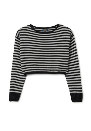 STRIPED - Trui - black grey