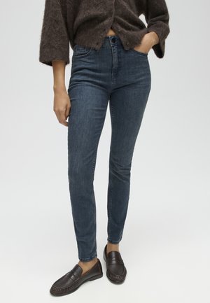 OPUS, MID RISE ANKLE - Jeans Skinny Fit - deep blue black